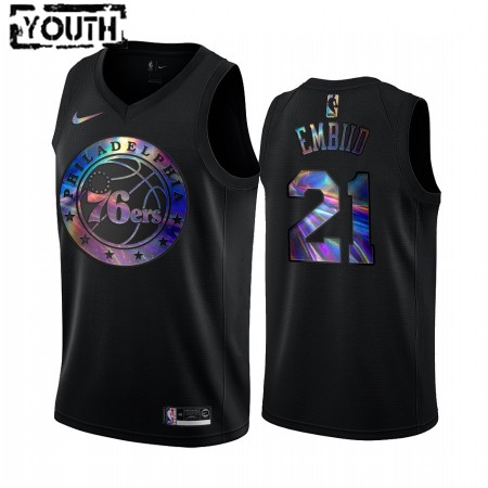 Dres Philadelphia 76ers Joel Embiid 21 Iridescent HWC Collection Swingman - Dječji